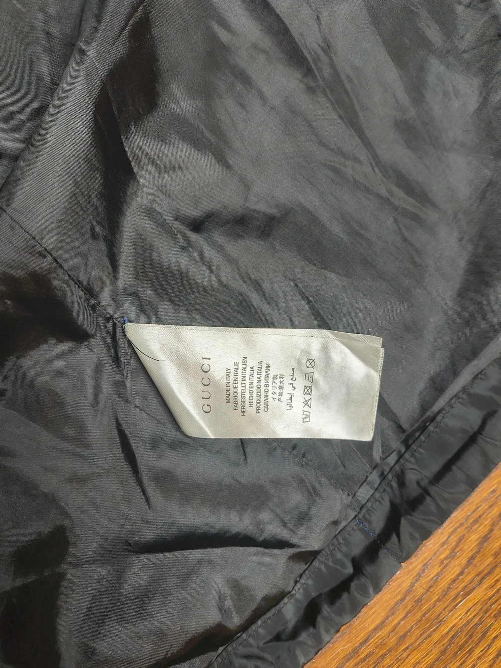 Gucci GG Jacquard Nylon Hooded Jacket Detachable Sleeves Italian Sz 46 (S)